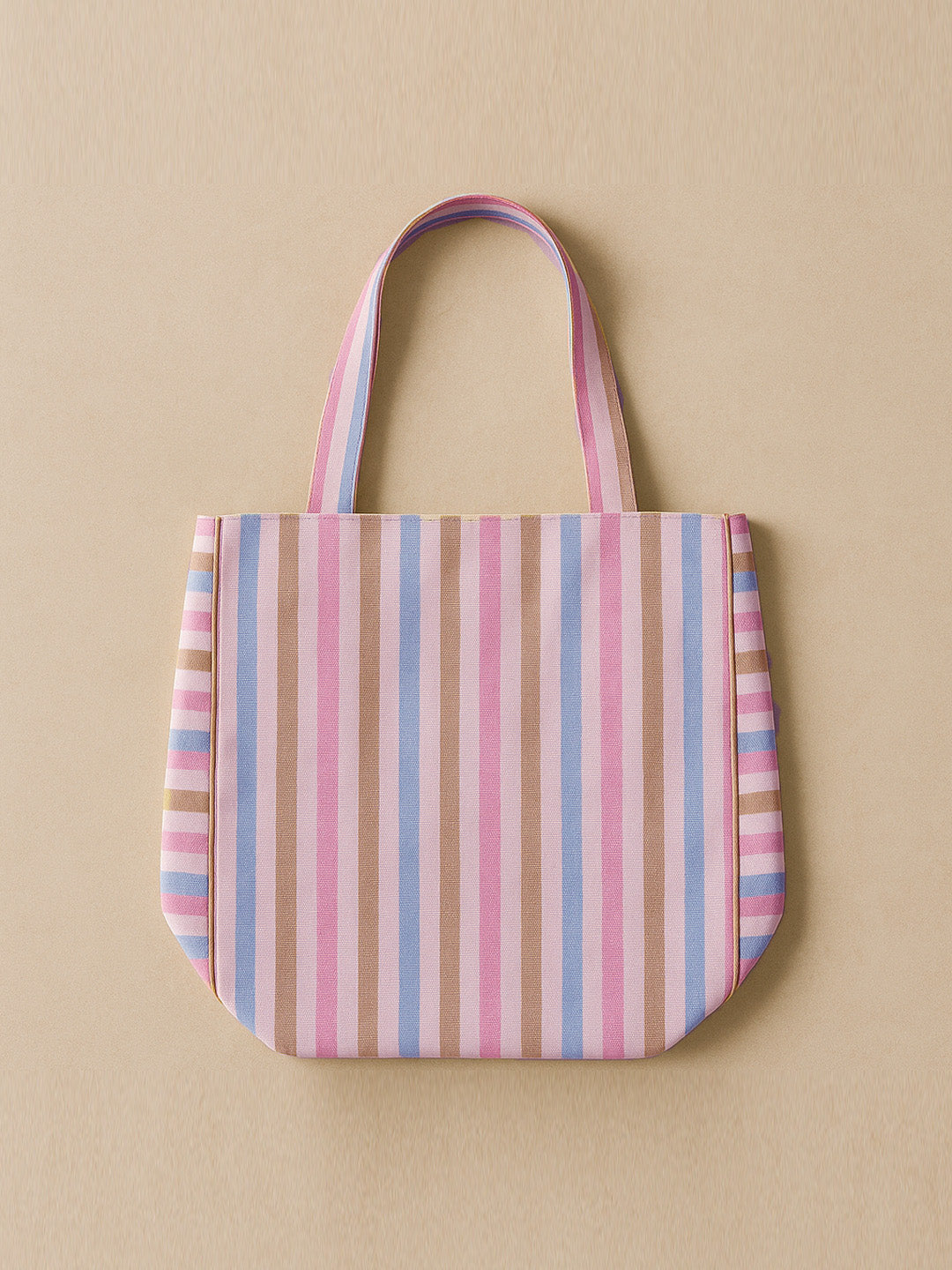 Ana Stylish Tote Bag for Women with Zipper | Office, College, Everyday Use | Aesthetic Korean Tote Bag | Big Size, Machine Washable, Plain Canvas Bag with Organizer | Cute & Branded Cotton Bag