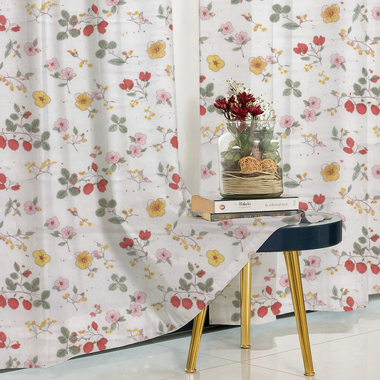 cotton curtain window 5 feet 5ft eyelet curtain door 7 feet 7ft curtain eyelet long door 9 feet 9ft curtain ana curtain floral curtain