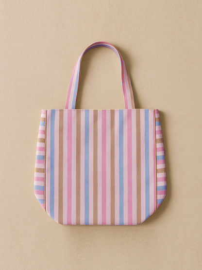 Ana Stylish Tote Bag for Women with Zipper | Office, College, Everyday Use | Aesthetic Korean Tote Bag | Big Size, Machine Washable, Plain Canvas Bag with Organizer | Cute & Branded Cotton Bag