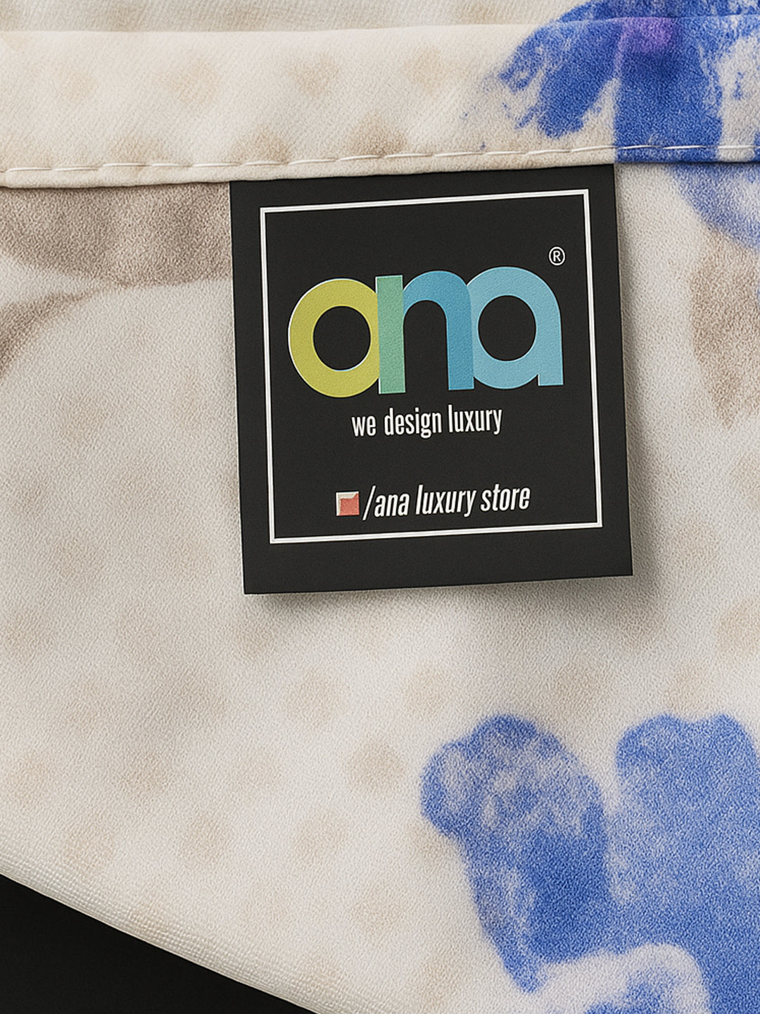 ana Botenical Print Cotton Eyelet Curtains for Window & Door – 5ft, 7ft, 9ft Long Door Curtain for Living Room Bedroom Home Set of 2 Purple