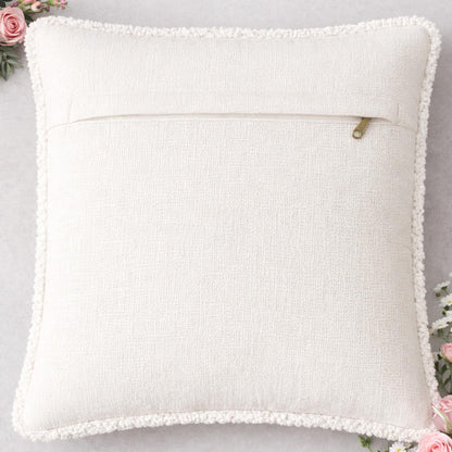 Ana Premium Cotton Love Cushion Covers for Kids with Elegant Embroidery for Home DŽcor | 16 x 16 Inch | 45 x 45 | Red | Love Collection Cushion Cover for Kids