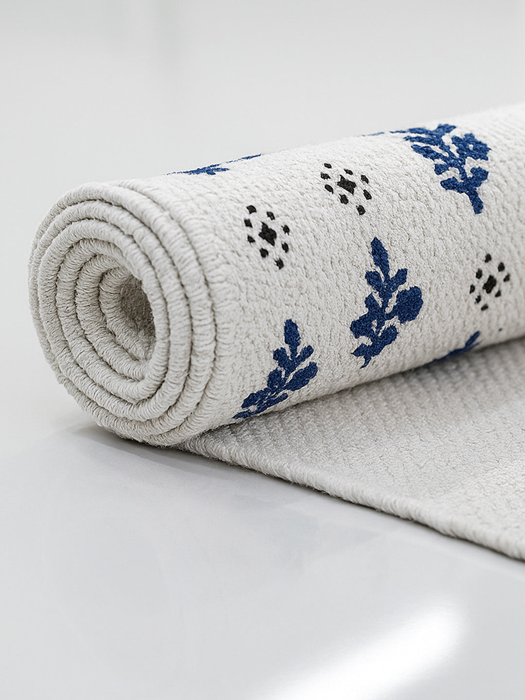 ANA Bedside Floor Runner Woven Carpet Printed for Home/Kitchen/Kitchen/Living Area/Office Entrance. (Cotton, 2 x 5 Feet) Set of 1 pcs Yellow