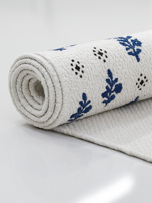 ANA Bedside Floor Runner Woven Carpet Printed for Home/Kitchen/Kitchen/Living Area/Office Entrance. (Cotton, 2 x 5 Feet) Set of 1 pcs Yellow
