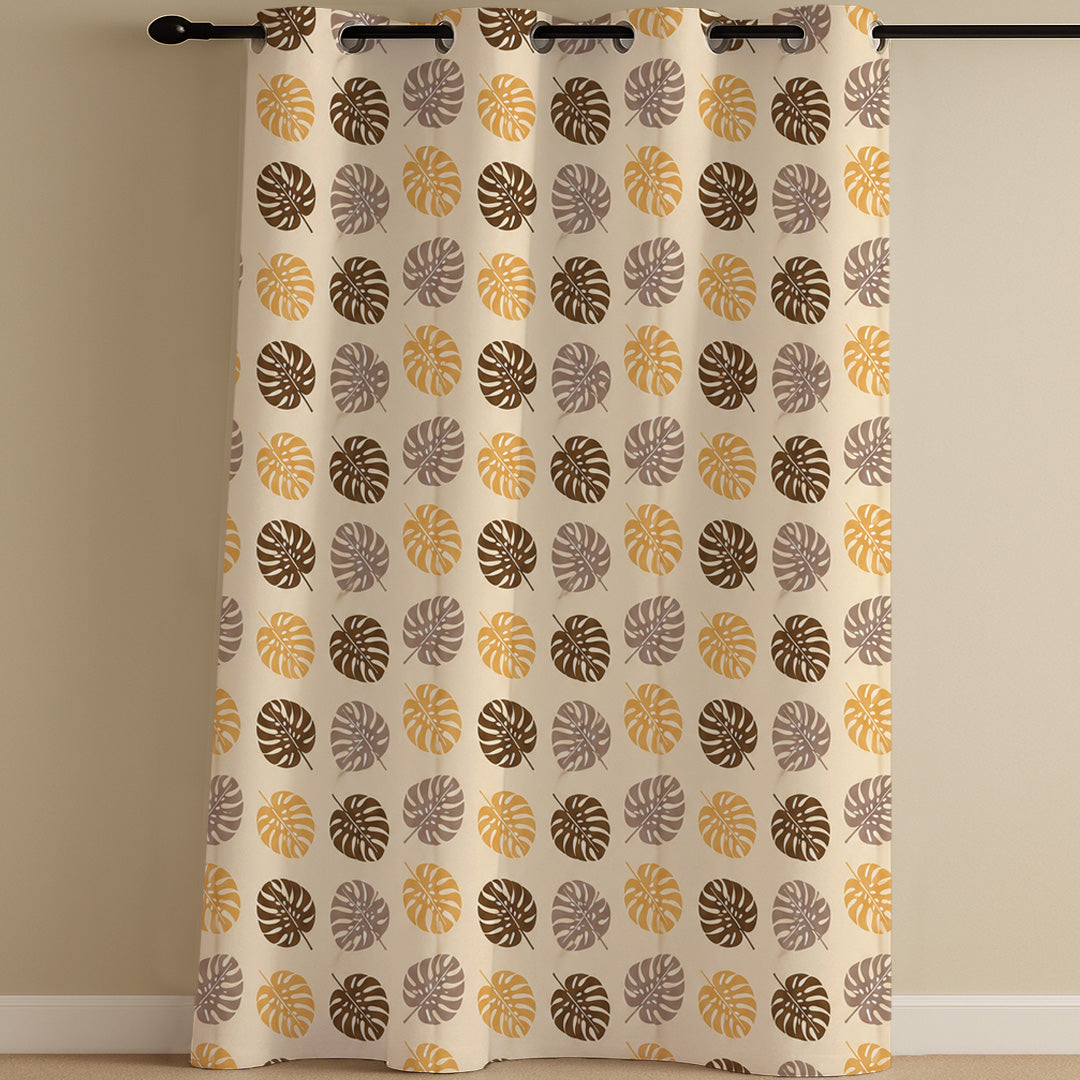 ANA Single 5 Feet Window Curtain Cotton Eyelet Premium Curtain for Windows, Multicolor, Decorative, Bedroom, Balcony