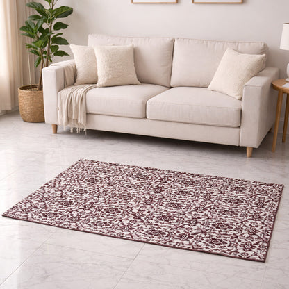 ANA Bedside Floor Runner Woven Carpet Printed for Home/Kitchen/Kitchen/Living Area/Office Entrance. (Cotton, 3 x 5 Feet) Set of 1 pcs