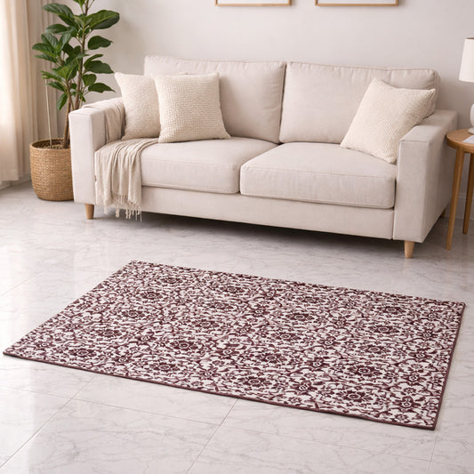 ANA Bedside Floor Runner Woven Carpet Printed for Home/Kitchen/Kitchen/Living Area/Office Entrance. (Cotton, 3 x 5 Feet) Set of 1 pcs