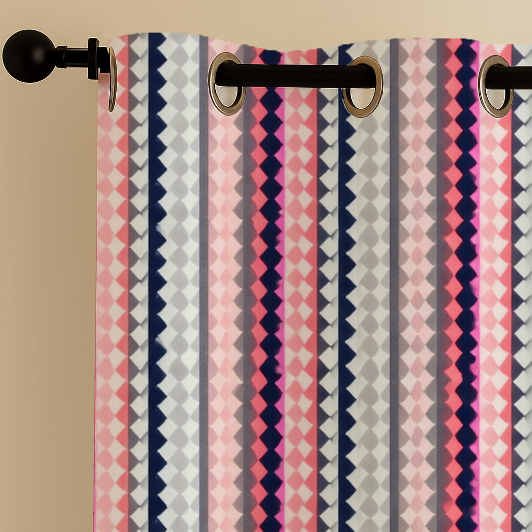 ana Single 5 Feet Window Curtain Cotton Eyelet Premium Curtain for Windows, Multicolor, Decorative, Bedroom, Balcony