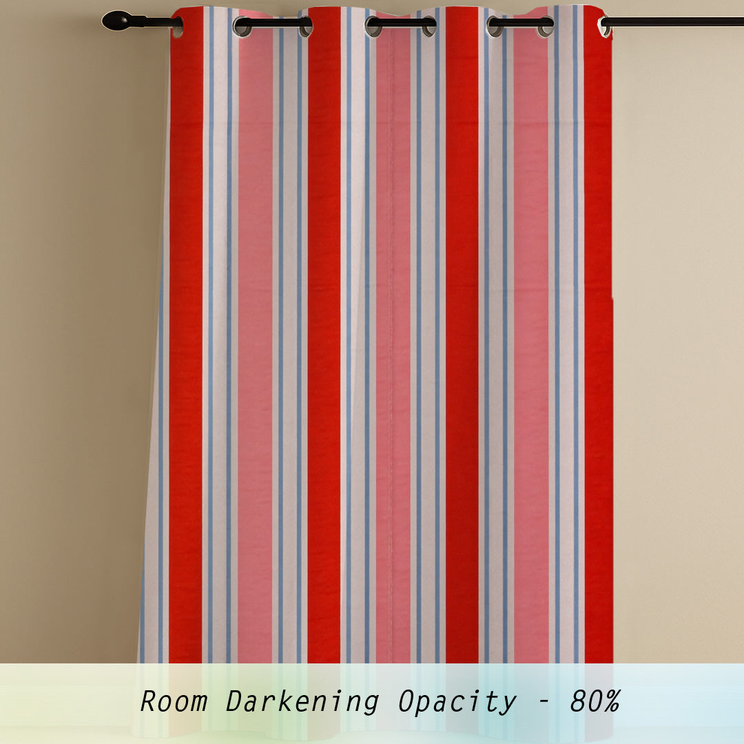 ana Set of 2 5 Feet Window Curtain Cotton Eyelet Premium Curtain for Windows, Multicolor, Decorative, Bedroom, Balcony 2pcs set