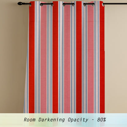 ana Set of 2 5 Feet Window Curtain Cotton Eyelet Premium Curtain for Windows, Multicolor, Decorative, Bedroom, Balcony 2pcs set
