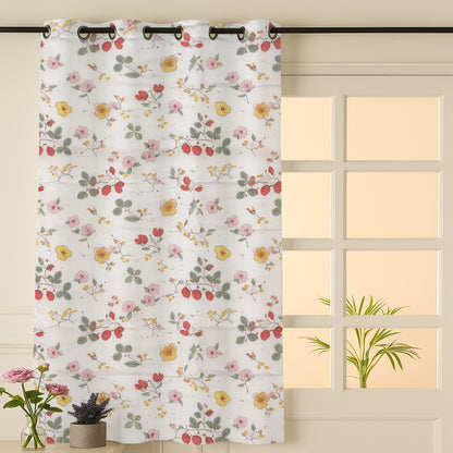cotton curtain window 5 feet 5ft eyelet curtain door 7 feet 7ft curtain eyelet long door 9 feet 9ft curtain ana curtain floral curtain