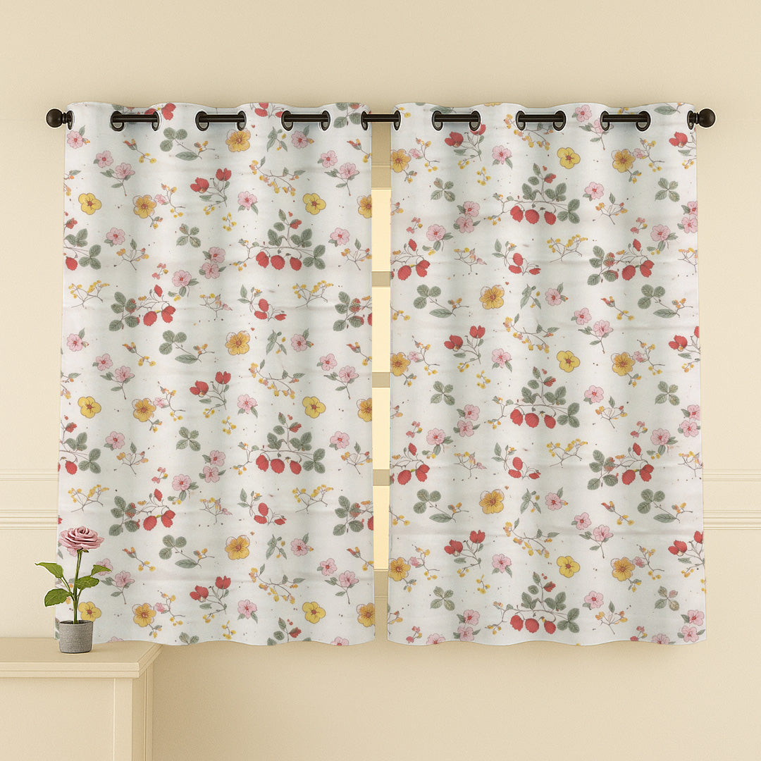 cotton curtain window 5 feet 5ft eyelet curtain door 7 feet 7ft curtain eyelet long door 9 feet 9ft curtain ana curtain floral curtain