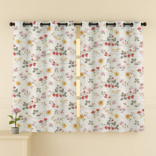 cotton curtain window 5 feet 5ft eyelet curtain door 7 feet 7ft curtain eyelet long door 9 feet 9ft curtain ana curtain floral curtain