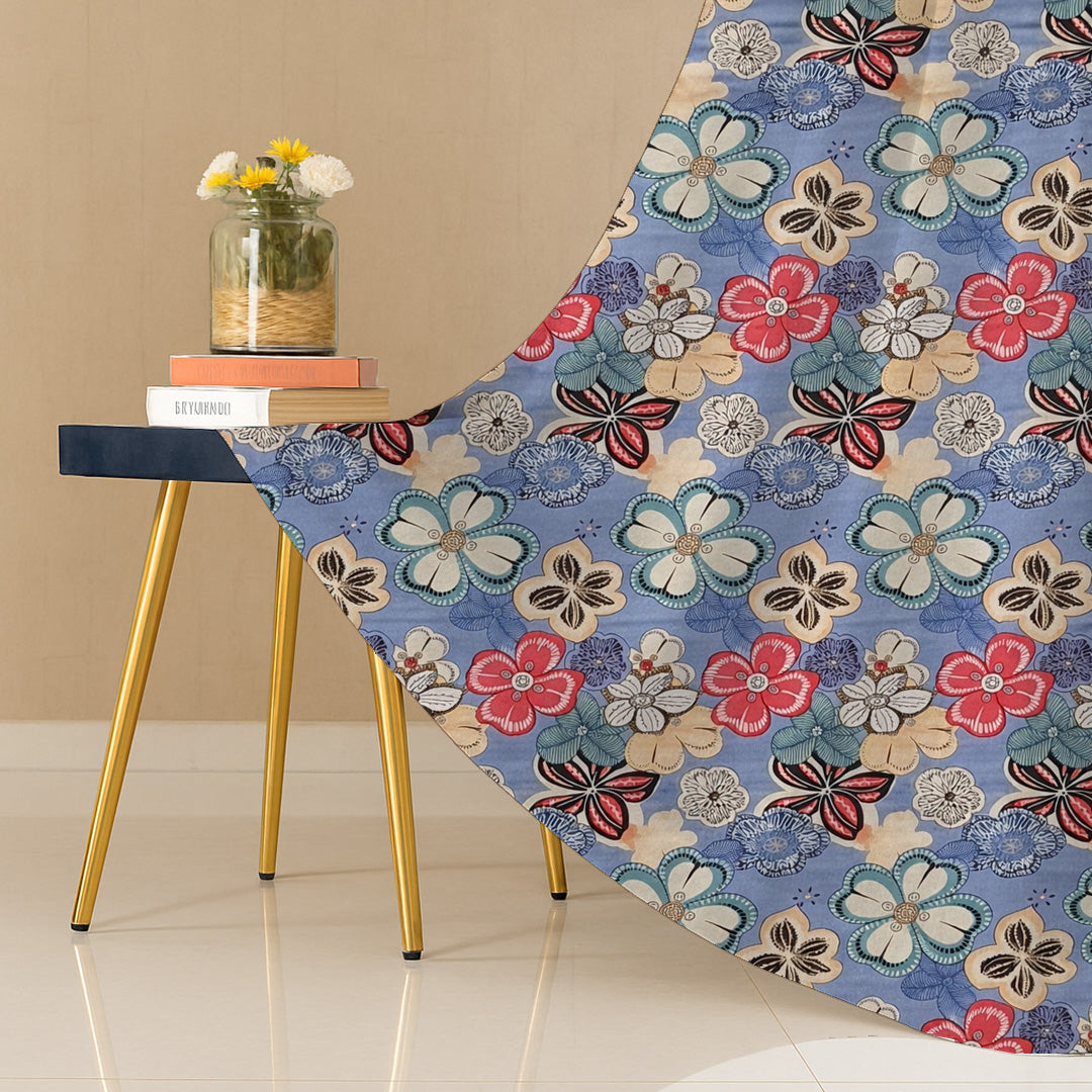 cotton curtain window 5 feet 5ft eyelet curtain door 7 feet 7ft curtain eyelet long door 9 feet 9ft curtain ana curtain floral curtain