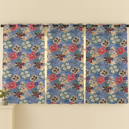 cotton curtain window 5 feet 5ft eyelet curtain door 7 feet 7ft curtain eyelet long door 9 feet 9ft curtain ana curtain floral curtain