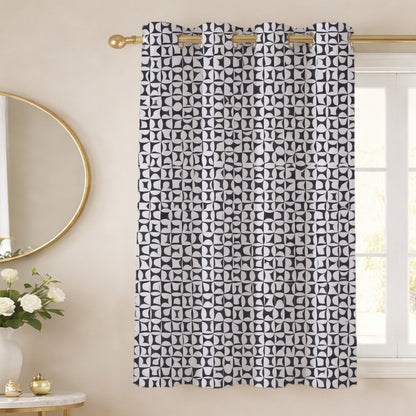 ana Single 5 Feet Window Curtain Cotton Eyelet Premium Curtain for Windows, Multicolor, Decorative, Bedroom, Balcony